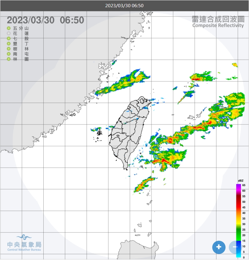 北部、東北部有短暫陣雨。(圖/中央氣象局)