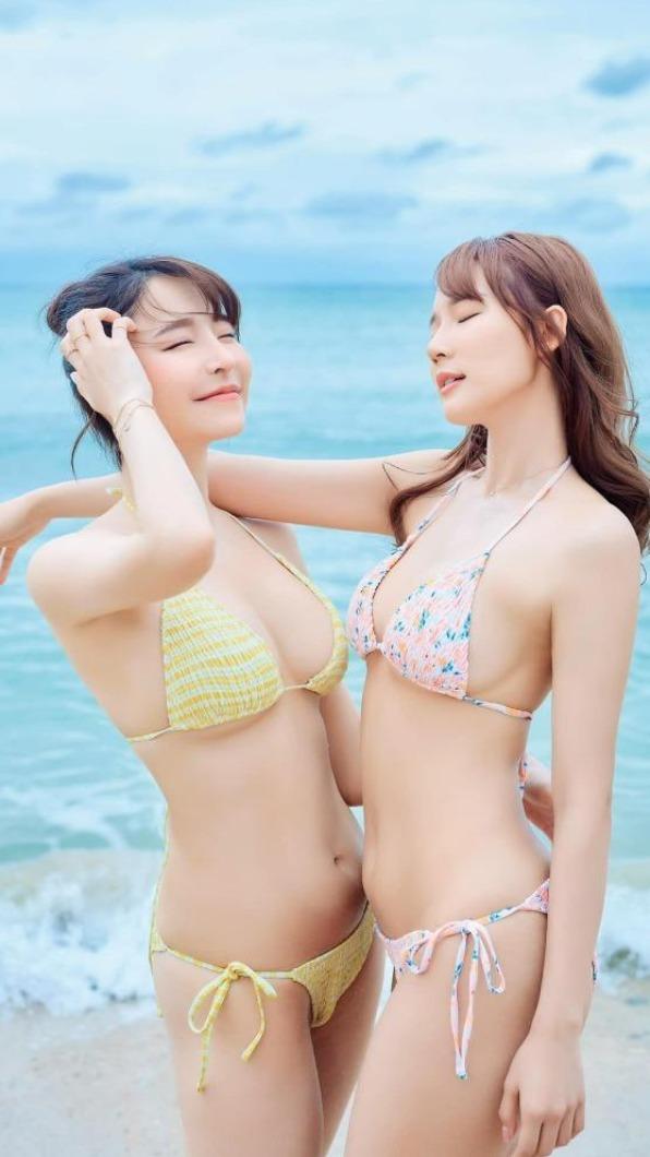 林莎（右）、元元合作推出寫真書。（圖／尖端出版提供）