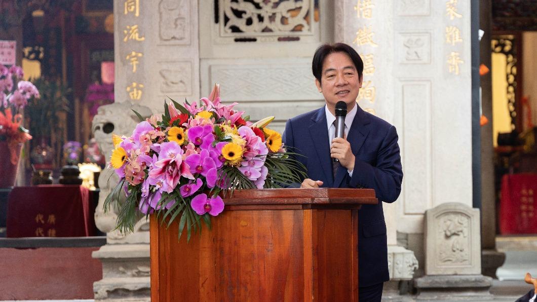 副總統賴清德今(30日)前往新竹縣出席「褒忠亭112年義民爺春祭大典」。(圖/總統府提供)