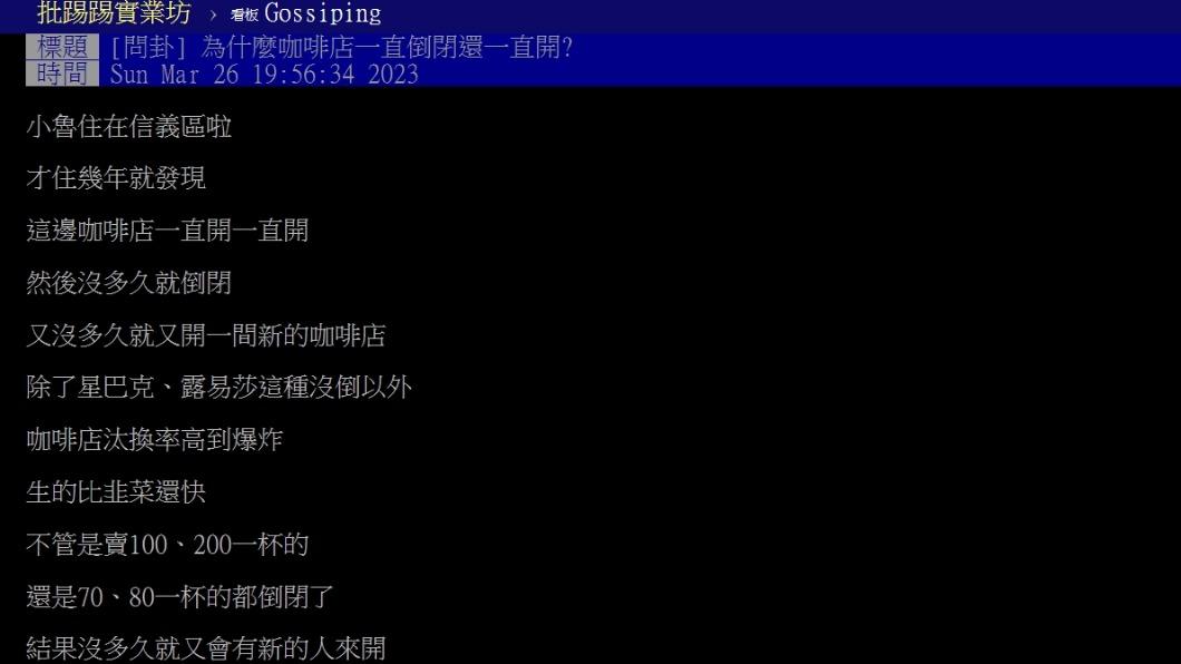 原PO發文。（圖／翻攝自PTT）