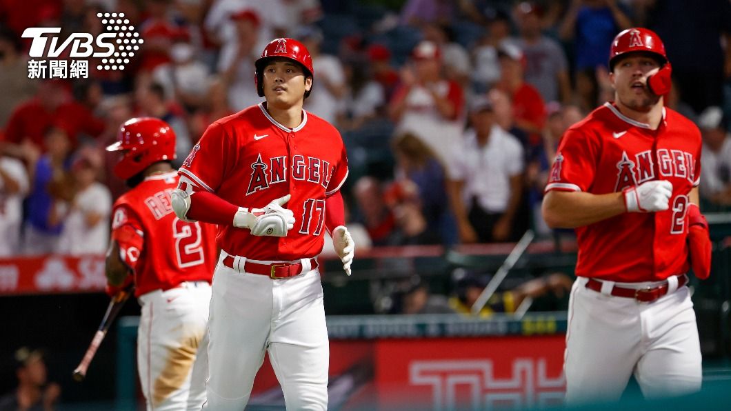 天使王牌陣容「大谷+鱒魚」。（圖／達志影像美聯社）