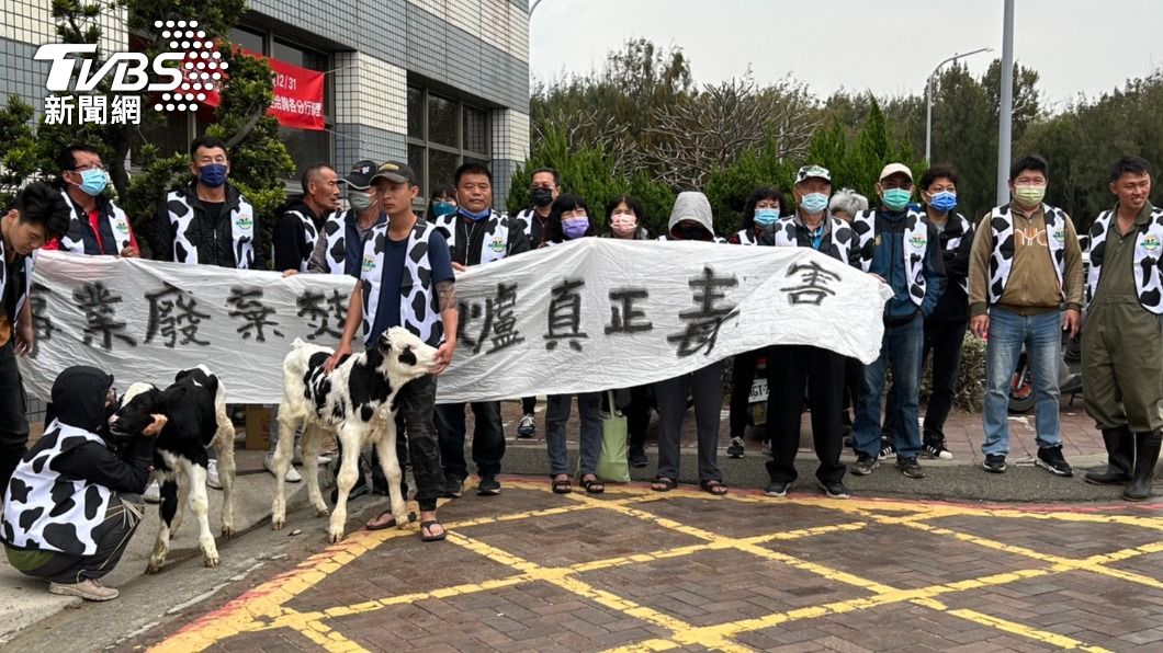 求生存 福興酪農近百帶乳牛 割草機 抗議設置焚化爐