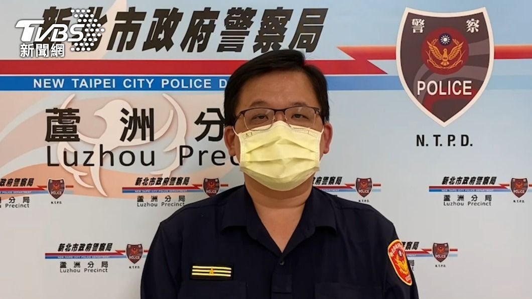 蘆洲分局長林詮峰受訪時向社會大眾致歉。（圖／TVBS）