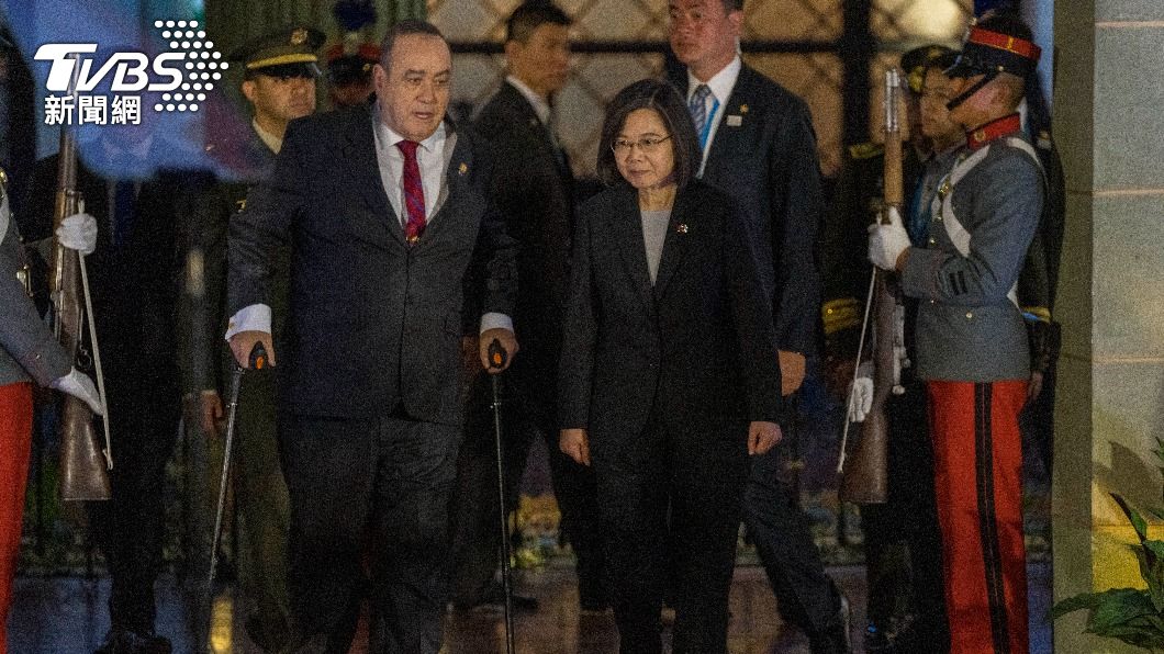 蔡英文抵達瓜地馬拉進行國是訪問。（圖／達志影像美聯社）