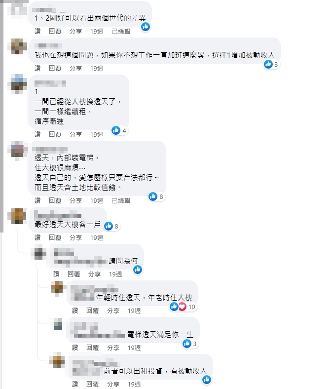 網友回應。（圖／翻攝自臉書社團「買房知識家 A你的Q」）