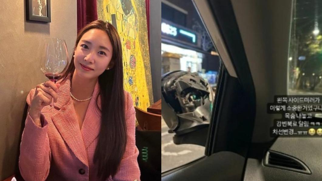 太危險!美女主播「撞爛車子後照鏡」繼續開 綠燈拍照引眾怒