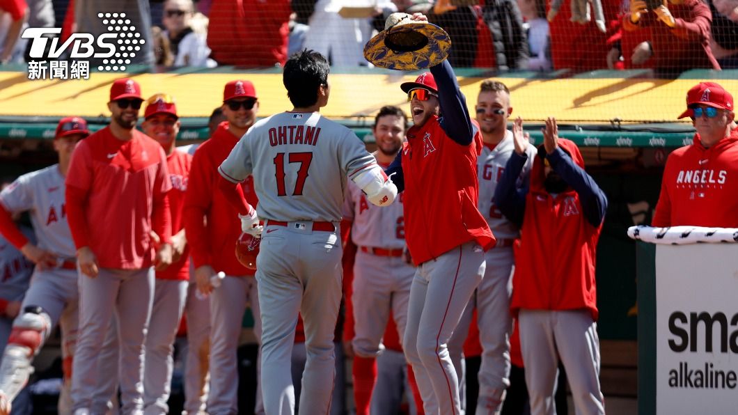 大谷連續兩場比賽轟出全壘打。(圖/達志影像美聯社)