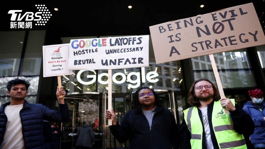 不滿Google裁員 倫敦員工發起罷工抗議