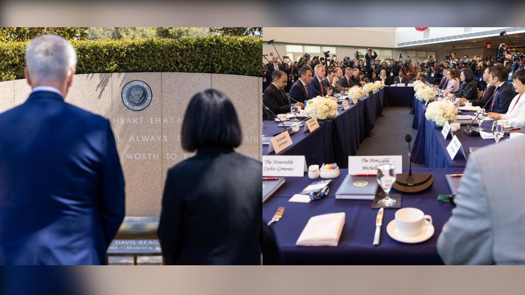 蔡英文與麥卡錫選在雷根圖書館會晤有玄機。(圖/翻攝自@SpeakerMcCarthy 推特)