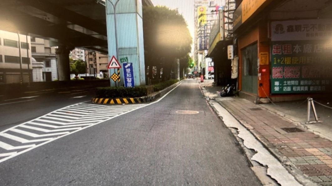 鄭男車禍地點。（圖／中和分局提供）