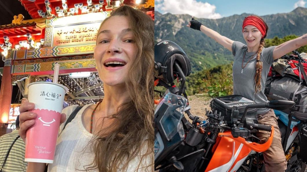 國外網紅騎車環島 誤闖國道遭攔下!見台男1舉動嚇壞道歉