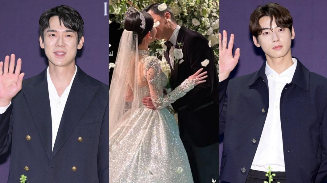 李昇基婚禮接吻照流出! 柳演錫、車銀優、SJ「A咖韓星全到齊」