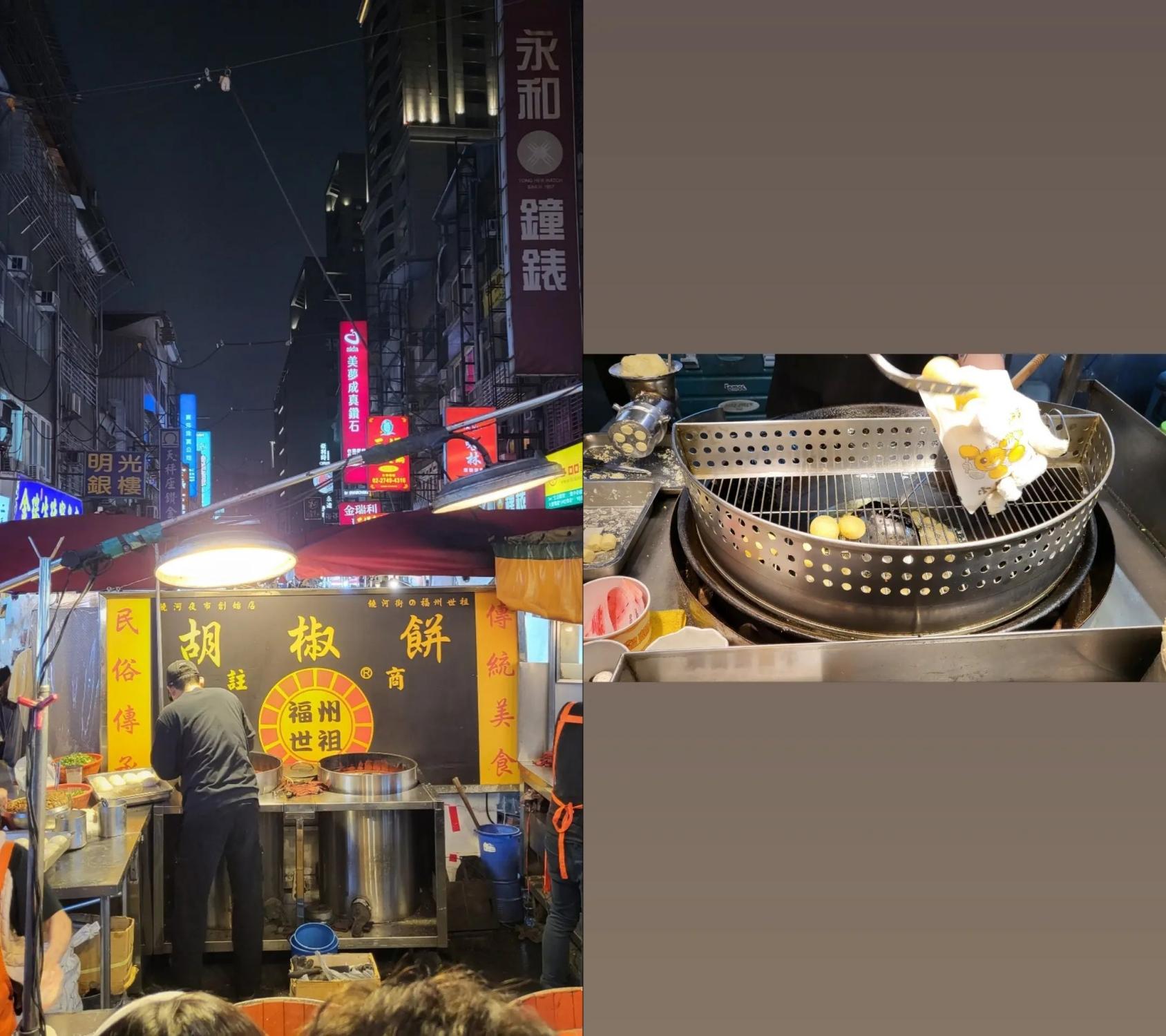 鄭世雲7日晚間就衝台灣夜市,品嘗道地台灣美食。(圖/翻攝自鄭世雲IG)