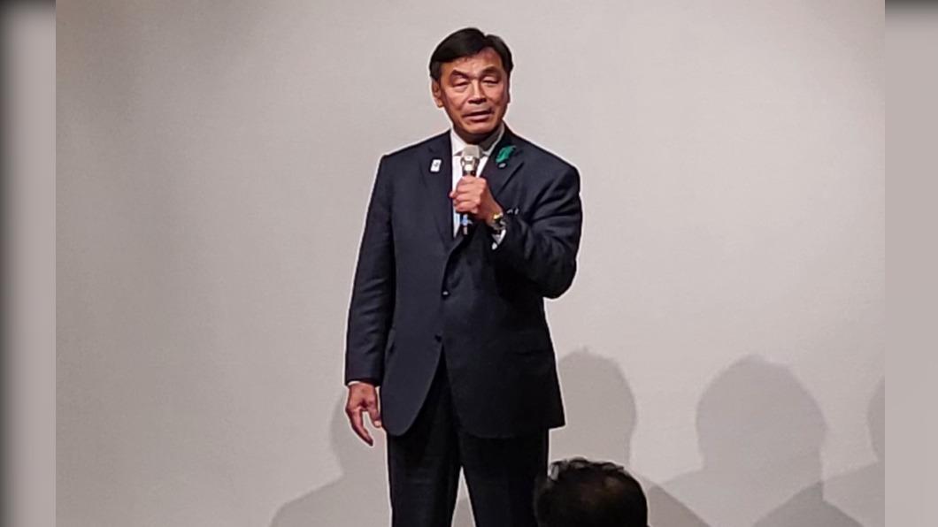 日本石川縣知事馳浩，上任後首度海外行，來台宣傳特產觀光。(圖/ TVBS)