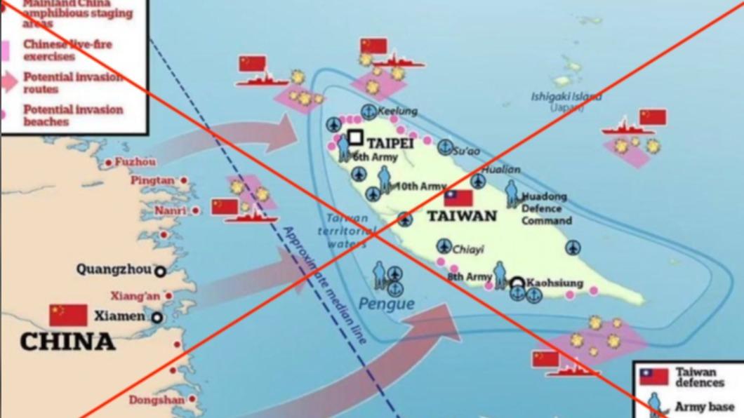 台灣被共軍完全包圍民眾嚇死？　網軍又再認知戰亂傳假訊息