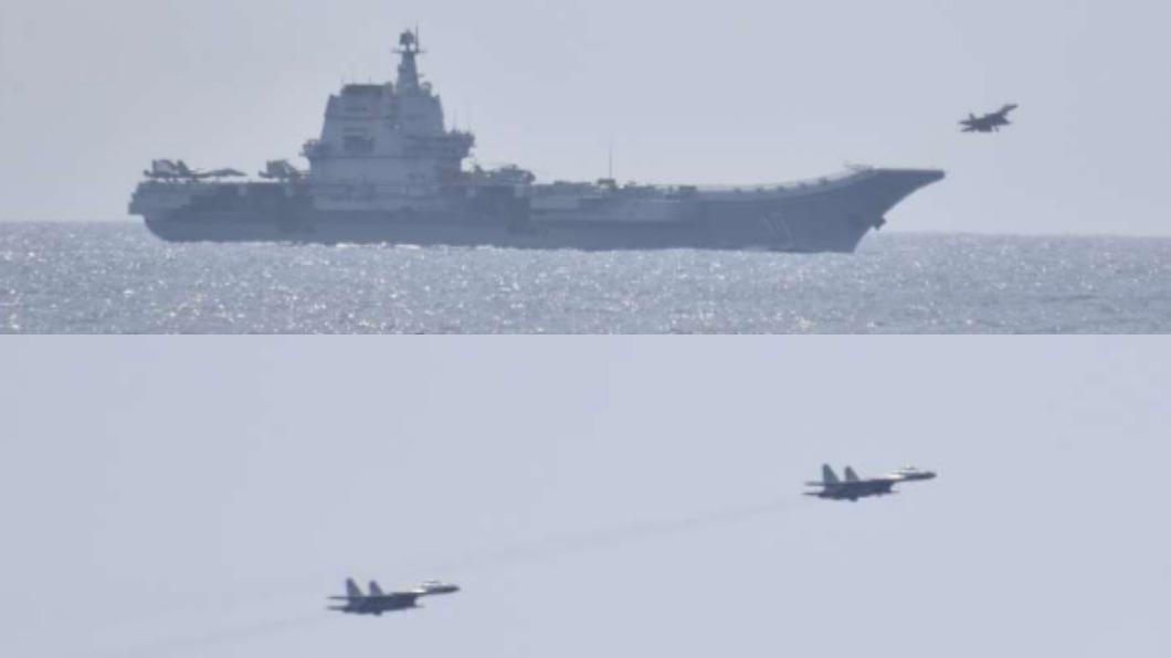 山東艦航行太平洋 防衛省:艦載機3天起降120架次