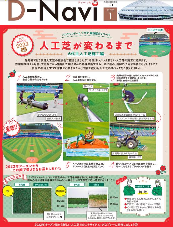 2022年名古屋巨蛋鋪設草皮時釋出說明。(圖/翻攝株式会社ナゴヤドーム)