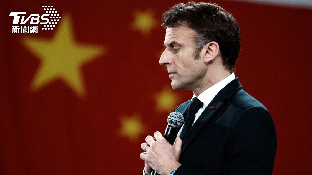 法國總統馬克宏因發表對台海情勢的立場，引發國際討論。（圖／達志影像美聯社）
