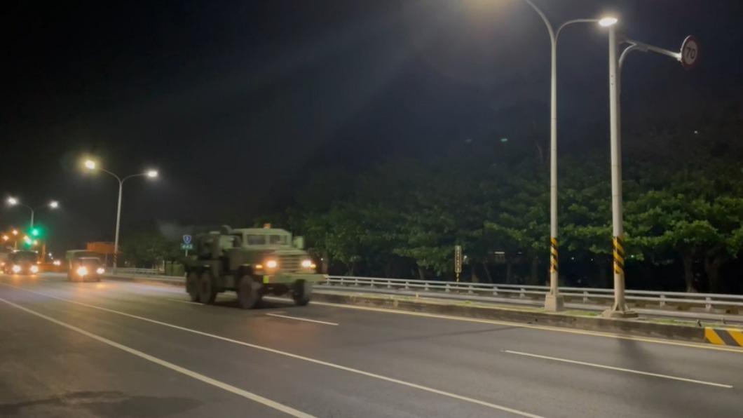 深夜從阿蓮出發南下。(圖/Taiwan ADIZ粉專提供)