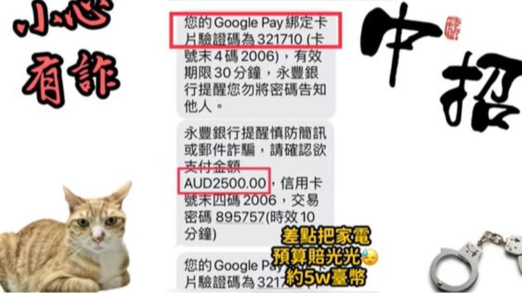 網友分享自身經歷示警,一經輸入秒遭盜刷,噴5萬多元台幣。(圖/翻攝自理財交流-省錢阿宅YouTube)