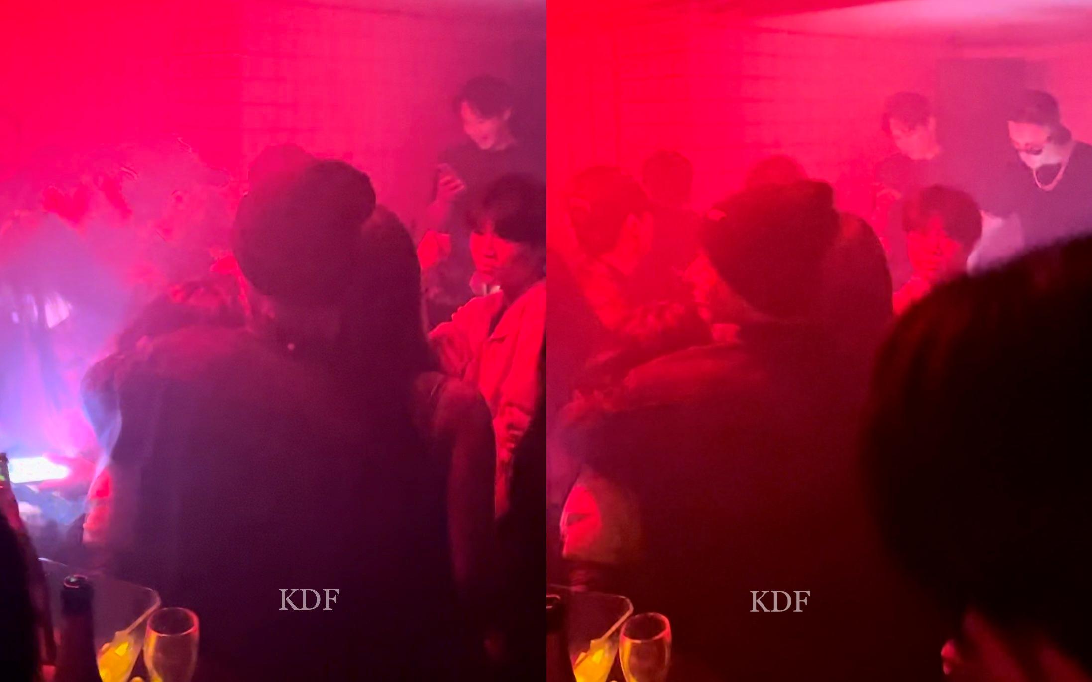 網友爆料太顯跟兩名夜店陌生女子跳貼身舞。（圖／翻攝自KDFFKDF推特）