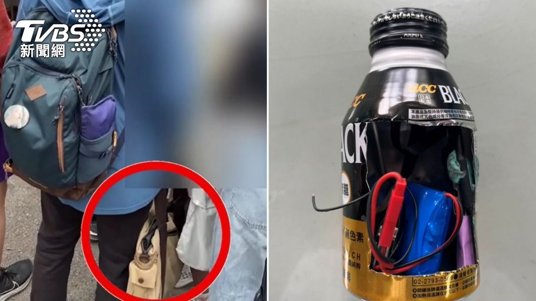 校慶驚見偷拍狼!「飲料罐藏針孔」拍裙底 噁男遭休假警活逮