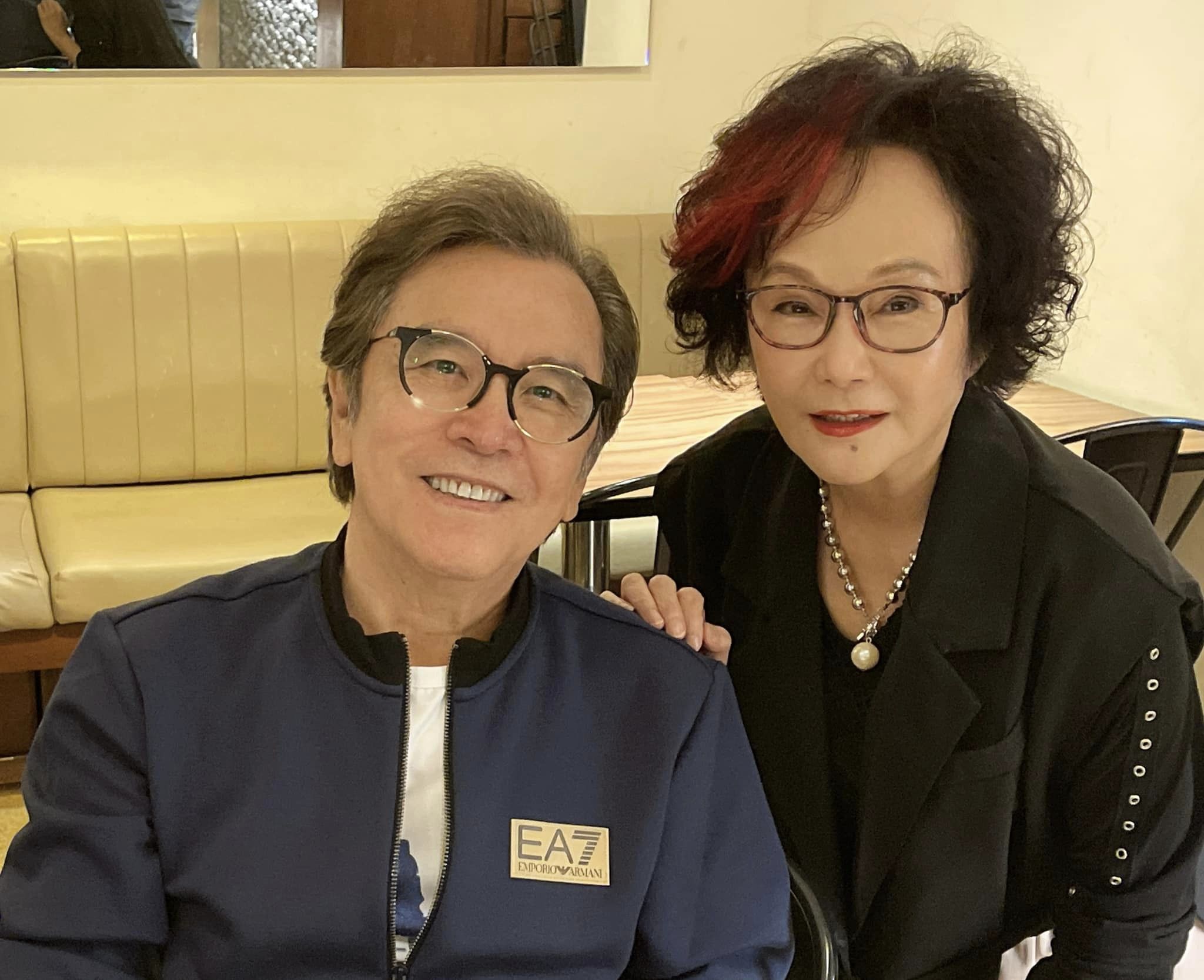 胡錦與姜大衛。(圖/翻攝自胡錦臉書)