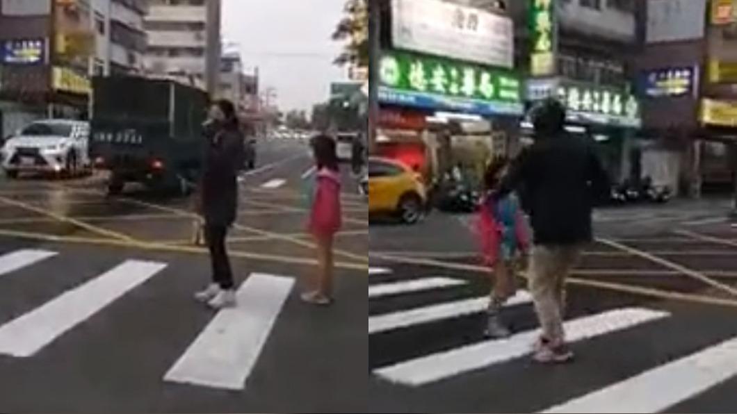 屢見不鮮!台中行人連等13車都不讓 女孩走一半遭逼退