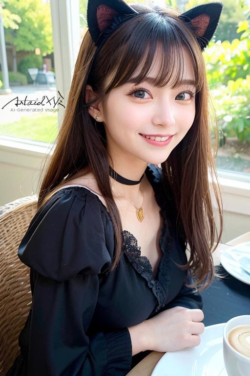 AI繪圖正妹。(圖/翻攝Artoid XYZ)