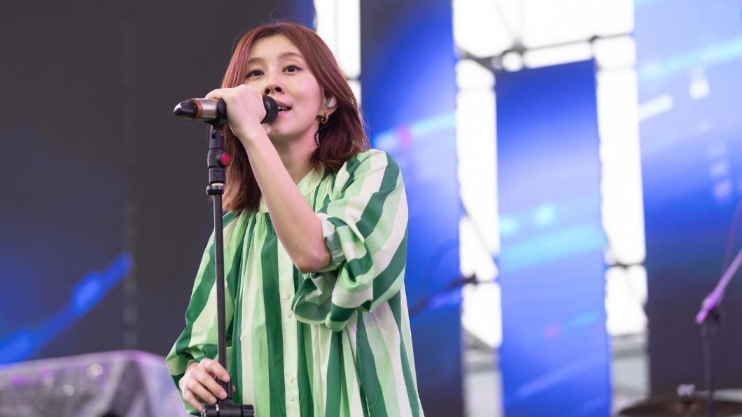 白安昨晚還在香港演出,今早就趕回台參加草地音樂派對。(圖/寬寬整合行銷提供)