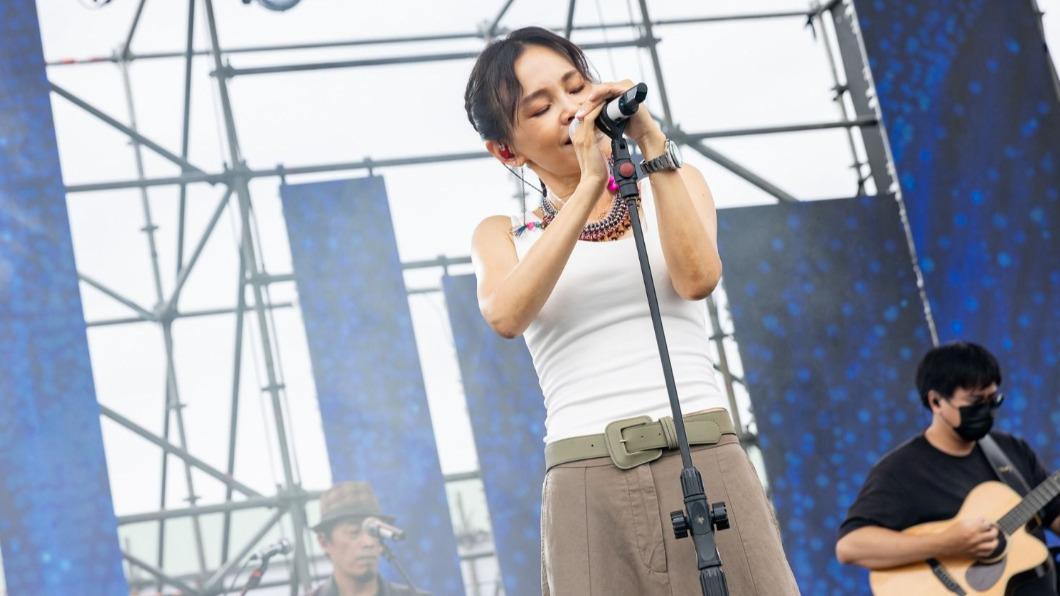 彭佳慧準備國、台、客、英4種語言的歌曲,讓民眾大飽耳福。(圖/寬寬整合行銷提供)