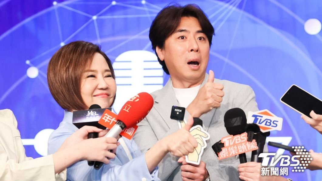 于美人與梁赫群受訪時,分享納豆近況(圖/趙世平攝)