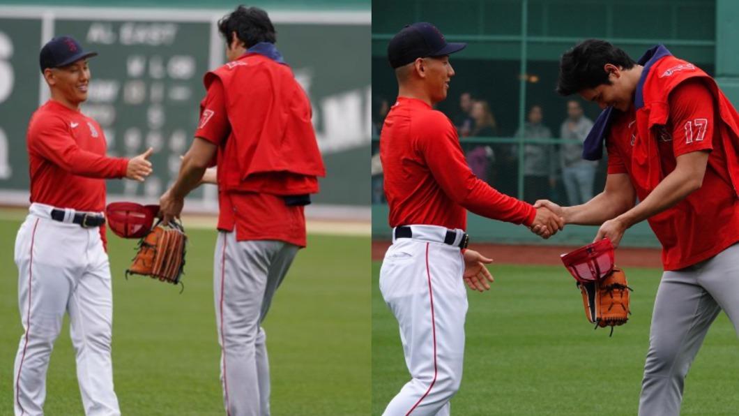 今晚對決!大谷翔平握手吉田正尚 粉絲歪樓都在看肌肉