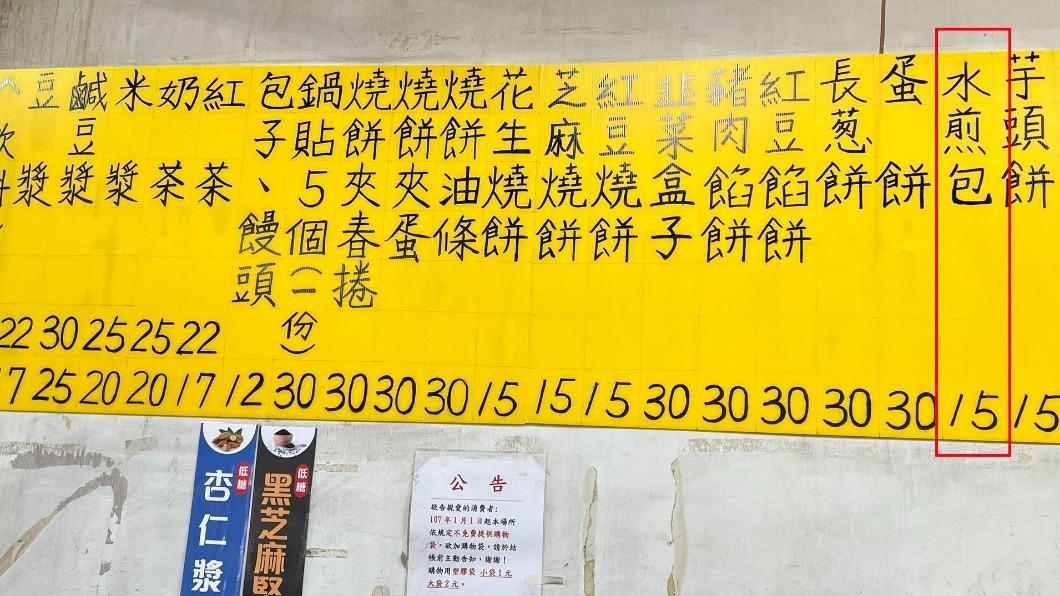 該店家一顆水煎包賣15元。(圖/翻攝自該店家臉書)