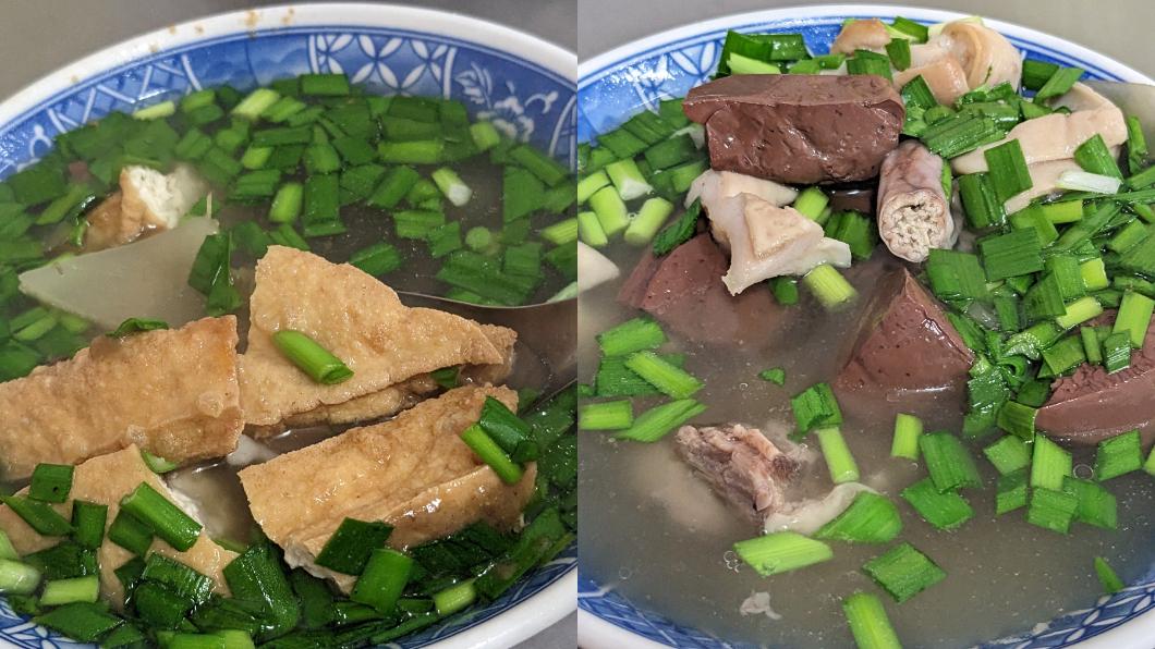 原PO指出店家販售的油豆腐湯及綜合湯分別只要20、45元。(圖/翻攝自爆廢公社二館臉書)