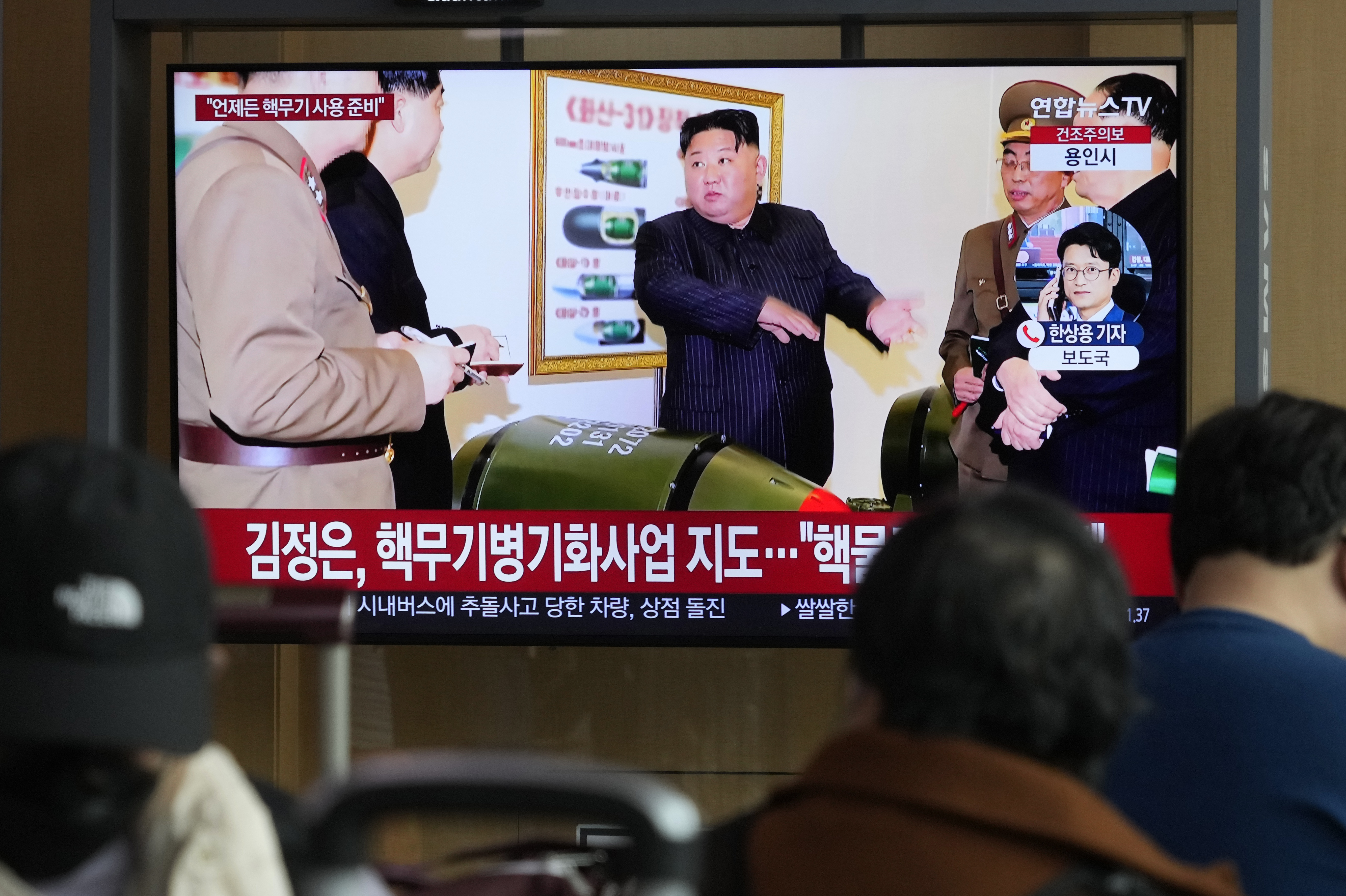 北韓頻頻試射飛彈抗議美韓軍演,也造成朝鮮半島對峙升高(畫面來源:AP)