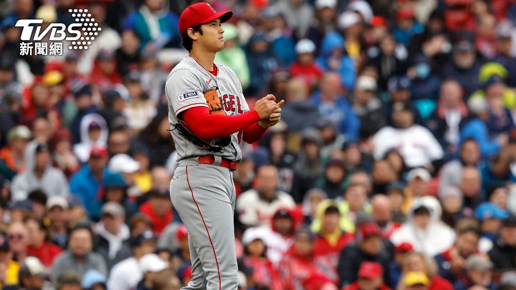 大谷翔平今日僅投2局,且打擊方面也未能敲安。(圖/達志影像美聯社)