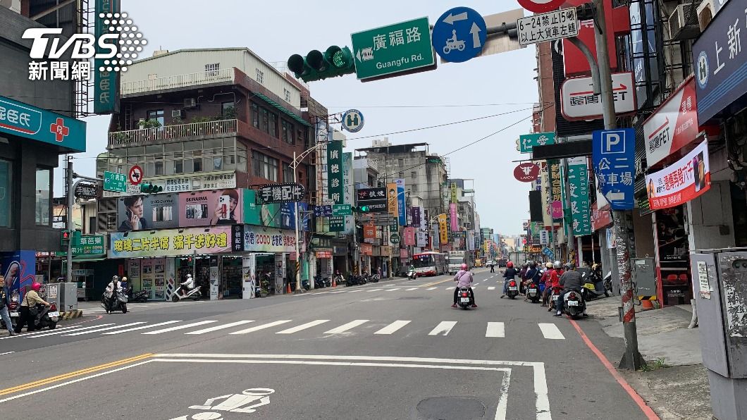 介壽路一段與廣福路口平時車流量多。(圖/警方提供)
