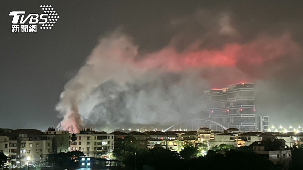 新北市淡水區昨日深夜發生4死火警。(圖/TVBS)