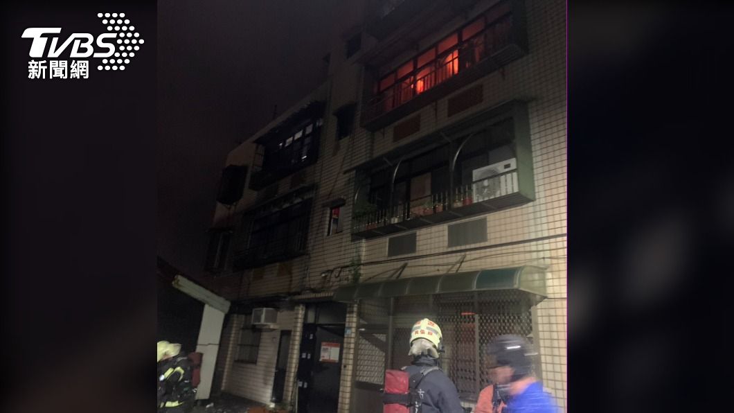新北市淡水區昨日發生4死火警。(圖/TVBS)