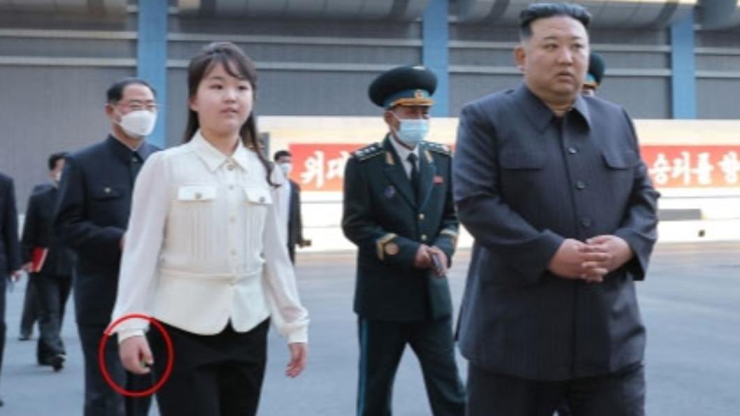 南韓媒體推測,金珠愛手中拿的應該是金正恩用過的火柴盒。(圖/翻攝自朝鮮日報)