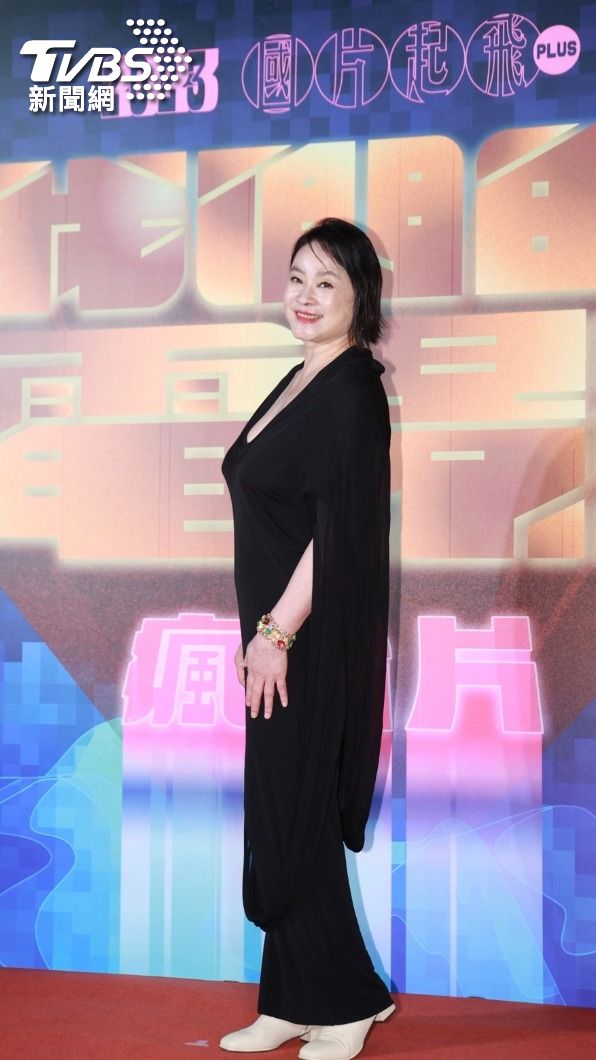陸小芬比先前宣傳《本日公休》時瘦了許多。(圖/黃城碩攝)