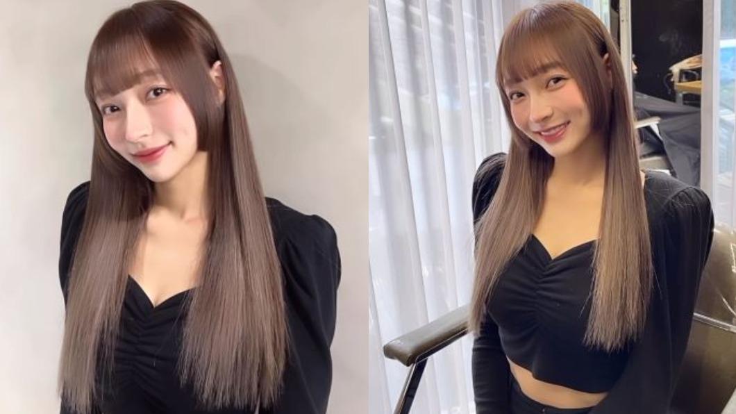 林襄變換風格改留「公主切」,讓她的甜美顏值再升級。(圖/翻攝自「@lob_nick1218」IG)