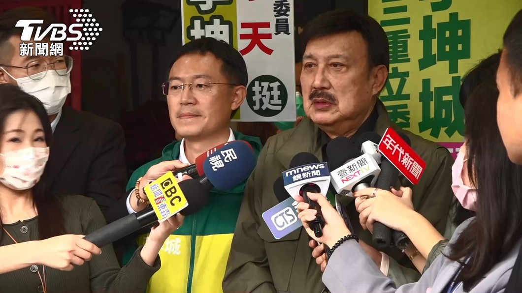 正國會現任立委余天表態支持同派系的前議員李坤城。(圖/TVBS資料畫面)