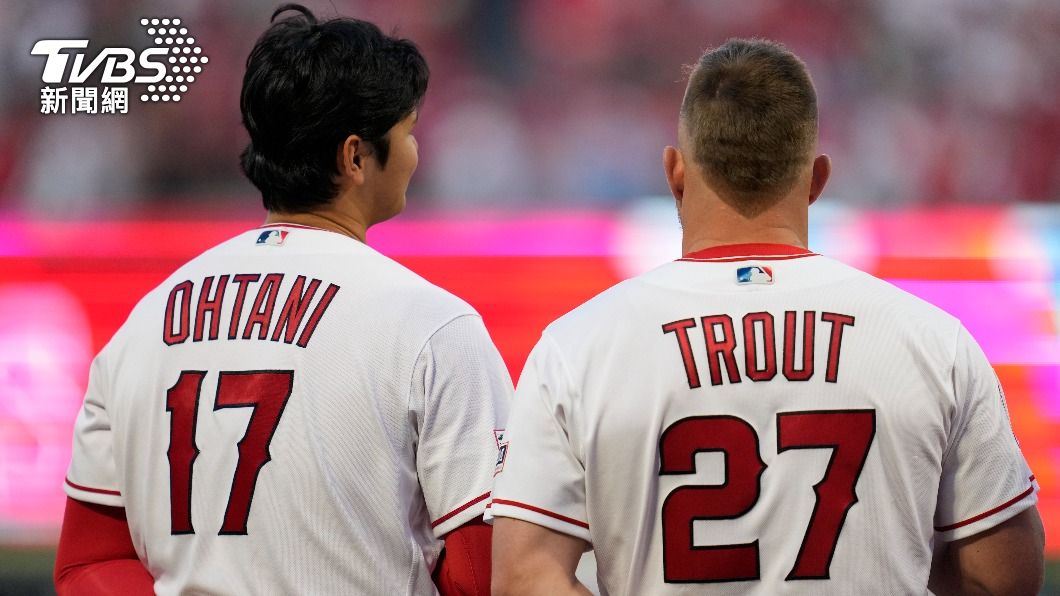 大谷翔平與楚奧特都很適合擔任當家第2棒的強打者。(達志影像美聯社)