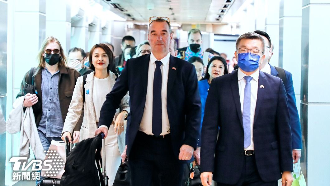 法國國民議會友台小組訪台。(圖/達志影像美聯社)