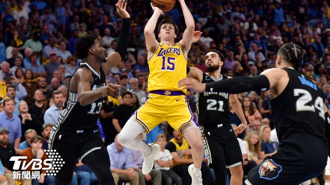 NBA首輪季後賽,曼斐斯灰熊隊與洛杉磯湖人隊激戰。(圖/達志影像美聯社)