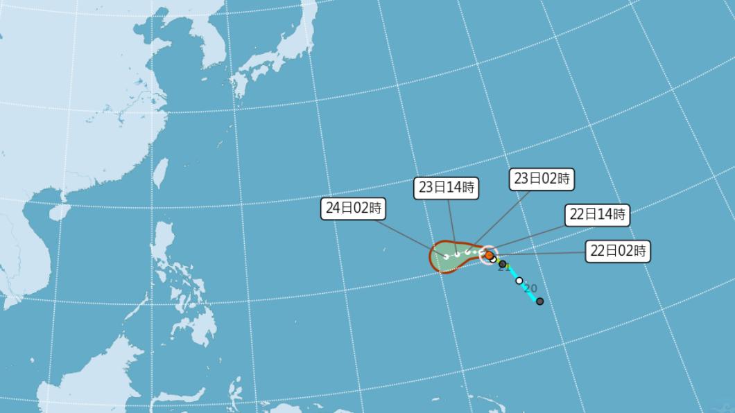 今中南部花東短暫雨　珊瑚颱漸減弱對台無影響