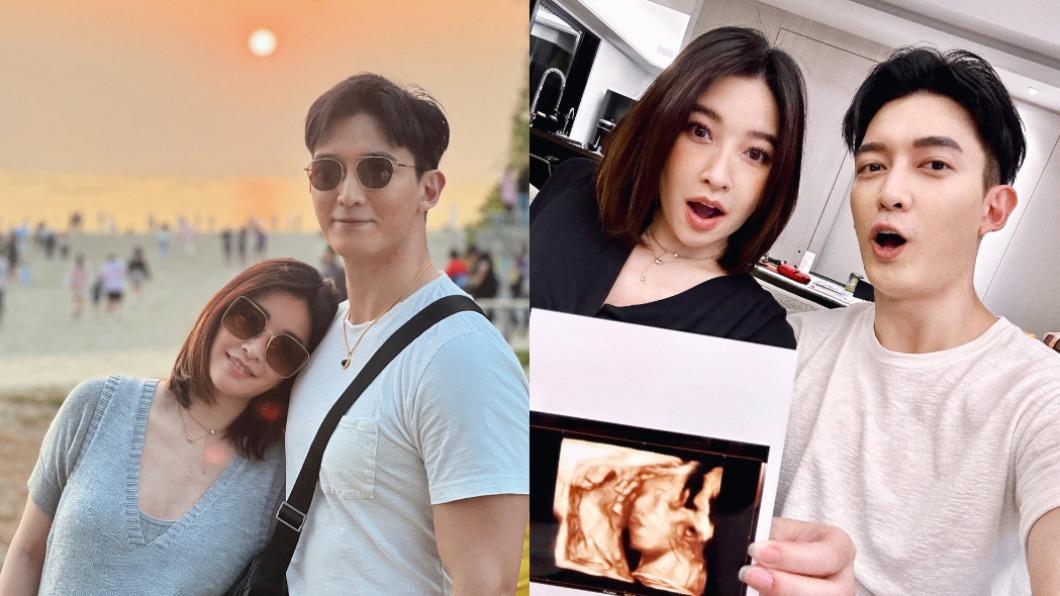 王家梁相當心疼許維恩,只能透過陪伴分擔老婆的不適。(圖/翻攝自王家梁臉書)