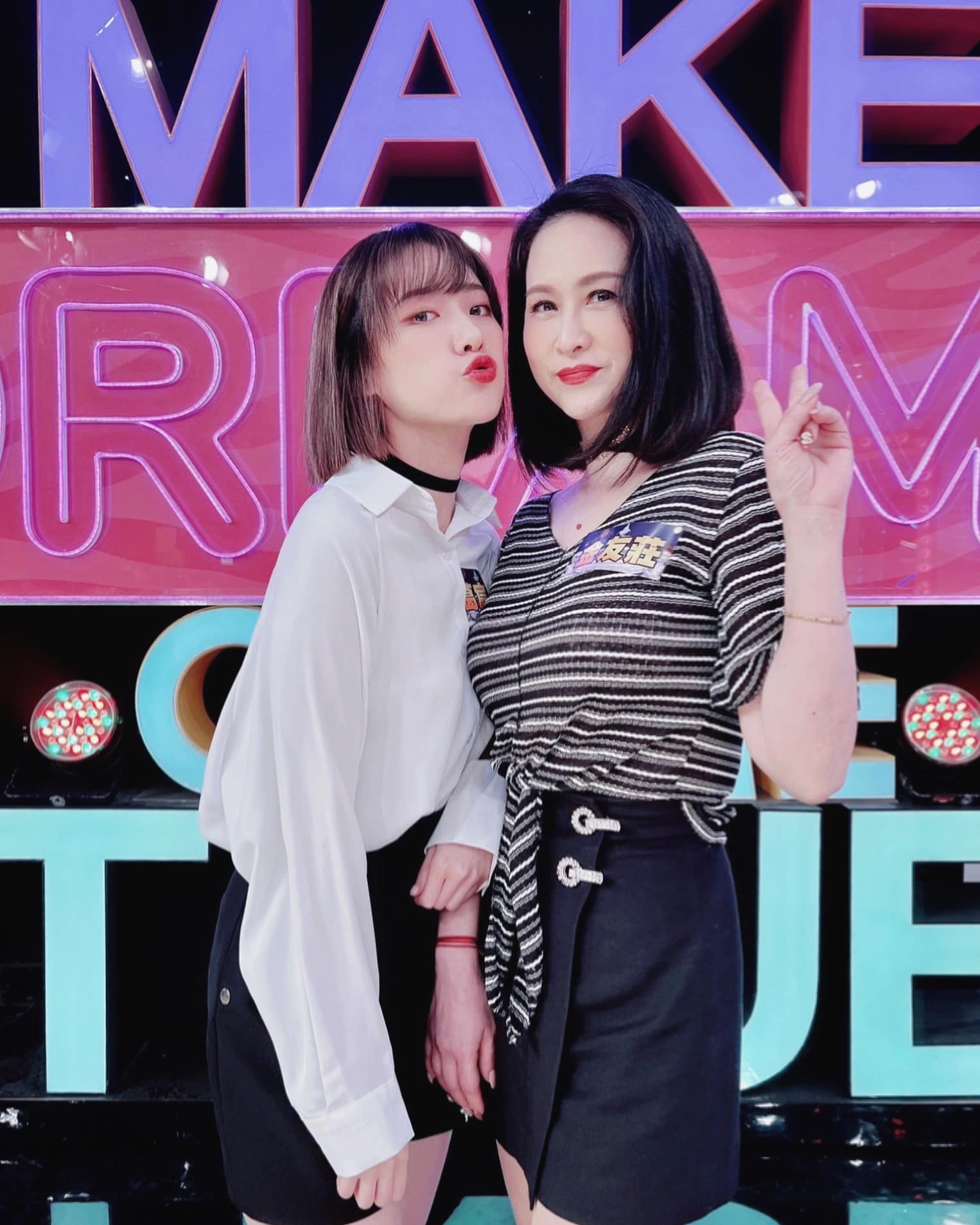 母女猶如姊妹。(圖/翻攝自葛宸羽 阿寶臉書)